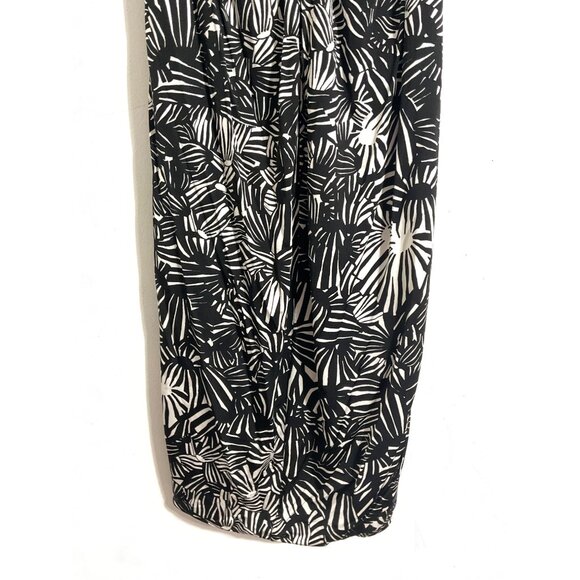 MAXMARA Printed Dress Jersey Knit in Black/White size Large - Picture 7 of 12